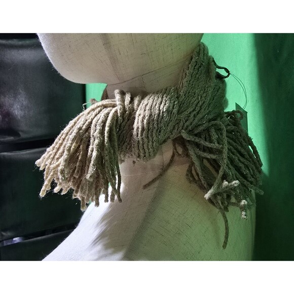 Pair of Kimberly C Knit Neck Scarves Tan and Gray Women's Collar Scarf 8x22 NWT - Picture 14 of 16